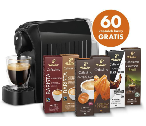Tchibo CAFISSIMO EASY BLACK + 60 KAPSUŁEK - 1380679 - zdjęcie 3